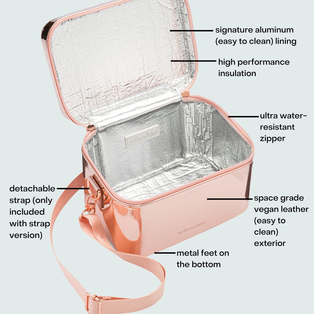 WELLinsulated Performance Beauty Case, Rose Gold, Accessories