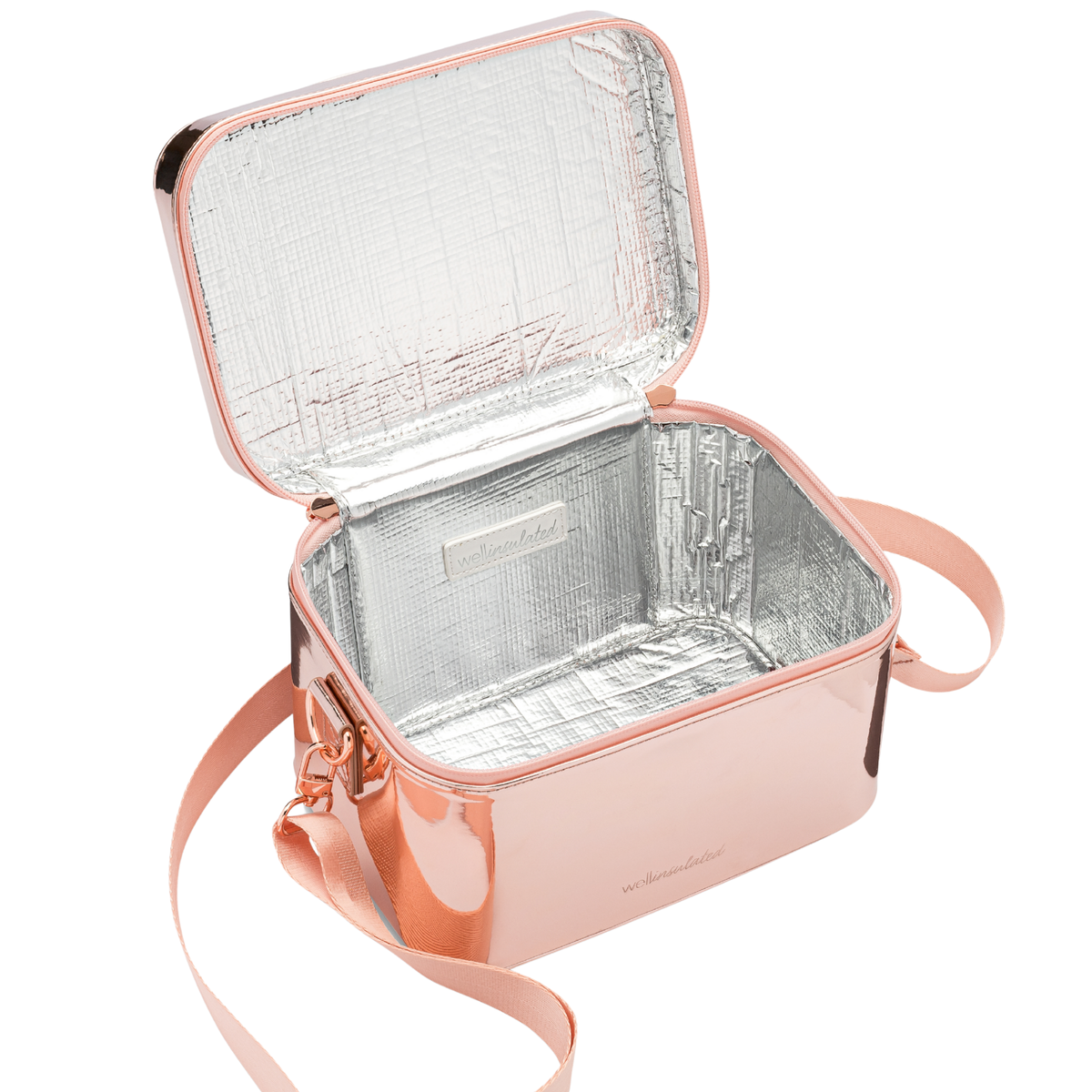 belle & rose makeup travel bag Performance Case GOLD A structured silhouette and secure zipper closure help prevent spills Glam & Go Travel Case