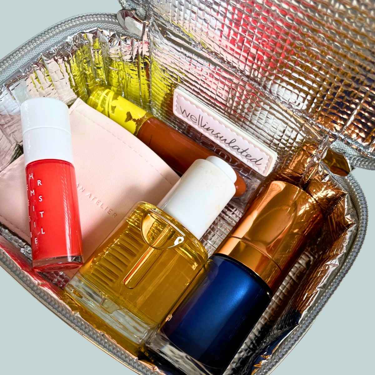 cult beauty small travel makeup bag CUSTOM Oversized Cosmetic protects against leaks/spills Clear Makeup Bags - Small