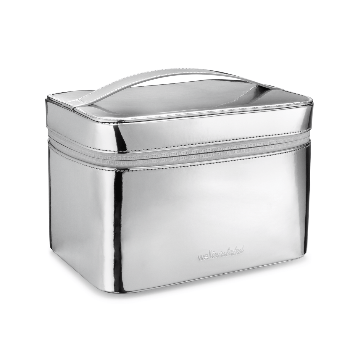 Wellinsulated Performance Travel Beauty Case, Silver, Travel Commuting & Luggage Bags Makeup & Cosmetic Bags